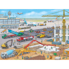 Ravensburger Puzzle Bauarbeiten am Flughafen Frdert die kognitive Entwicklung von Kindern | Einzigartige Puzzleteile fr Feiertage und Gebur
