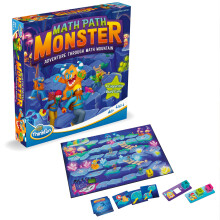 ThinkFun Math Path Monster - Kooperatives Brettspiel | Fördert Mathematikfähigkeiten | Spannendes Abenteuer