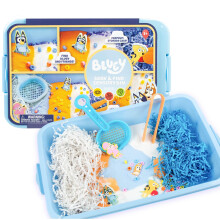 Horizon Group USA Offizieller Bluey Seek & Find Sensory Bin, gebrauchsfertiges Sensory-Spielzeug, Sensory-Beh   lter f   r Kinder mit Deckel, Spielsa