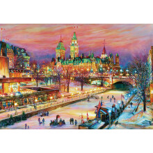Puzzle Ravensburger Ottawa Winterlude Festival 1000 Pezzi per Adulti - 12000687 - Fatto a Mano, Made in Germany