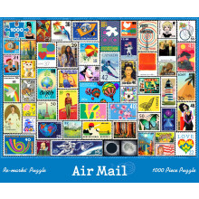 Re-marks Air Mail Stamp Collagepuzzel 1000-delige puzzel voor alle leeftijden