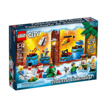 LEGO City Adventskalender 60201 Nieuwe editie 2018 Minifiguren Klein bouwspeelgoed Kerstaftelkalender voor kinderen (313 stuks)