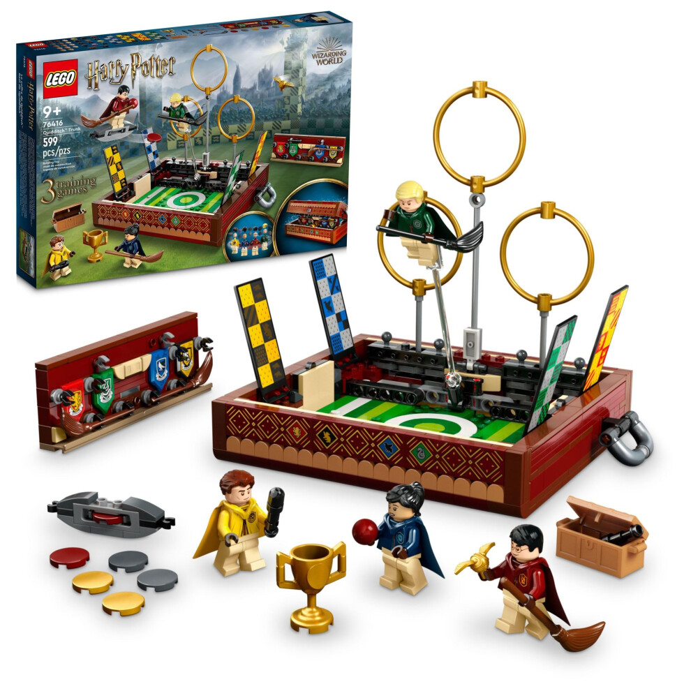 Lego Harry Potter Quidditch Trunk 76416 Zbudowany Zabawka Harry'ego Pottera; Pomysl Na Prezent Urodzinowy Dla Dzieci W Wieku 9+; Otwrz Pudelko D-image