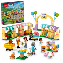 LEGO Friends Dierenadoptiedag Speelgoeddierenset Fantasiespel Cadeau-idee voor kinderen, meisjes en jongens vanaf 6 jaar, met 7 personages en 5 diere