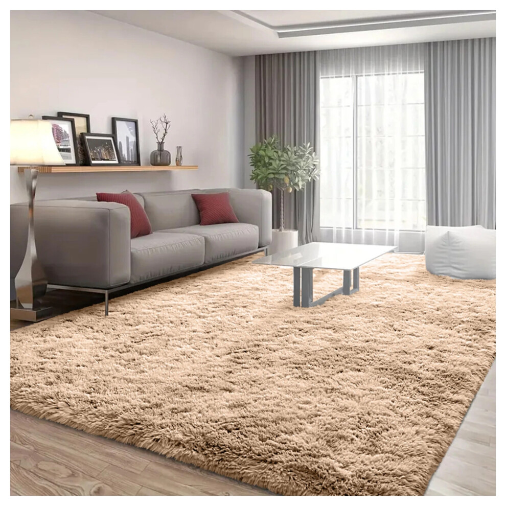 Imperial Rooms (Beige 200 X 290 Cm) Non Slip Shaggy Rugs Carpet Runner Large Doormats