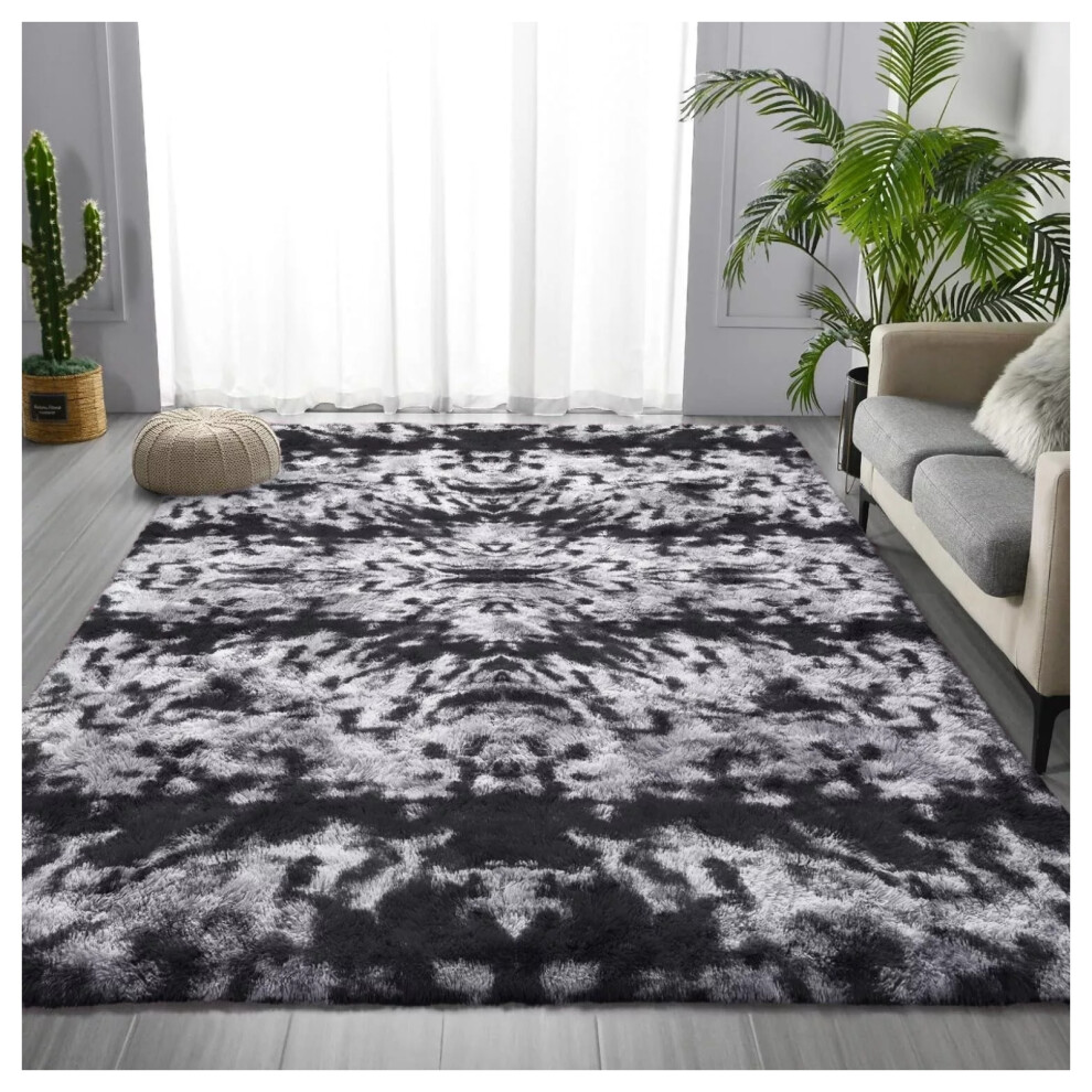 Imperial Rooms (Charcoal, 160 X 230 Cm) Non Slip Shaggy Rugs Carpet Runner Large Doormats
