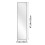 Living And Home Modern Slim Frame Full Length Wall Mirror,Black 6
