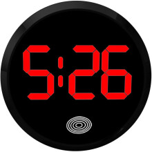 (Golden) Digital Car Clock Stick On Clock for Car Automotive Digital Display Clear LCD Screen car Watch Ideal Interior Accessory (Silvery)