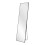 Living And Home 40x150cm Modern Slim Frame Free Standing Full Length Mirror, Black 3