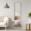 Living And Home 40x150cm Modern Slim Frame Free Standing Full Length Mirror, Black 2