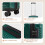 Living And Home (Green) Hardside Carry-on Suitcase with Spinner Wheels 5