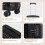 Living And Home (Black) Hardside Carry-on Suitcase with Spinner Wheels 5