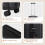 Living And Home (Black) Hardside Carry-on Suitcase with Spinner Wheels 5