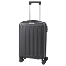 (Black) Hardside Carry-on Suitcase with Spinner Wheels