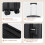 Living And Home (Black) Hardside Carry-on Suitcase with Spinner Wheels 6