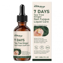(1pcs) 1-3x 7 Days Teas Tree Ginger Nailfungus Treatments Nourishing Strengthening Nails Liquid for Healthier Growth