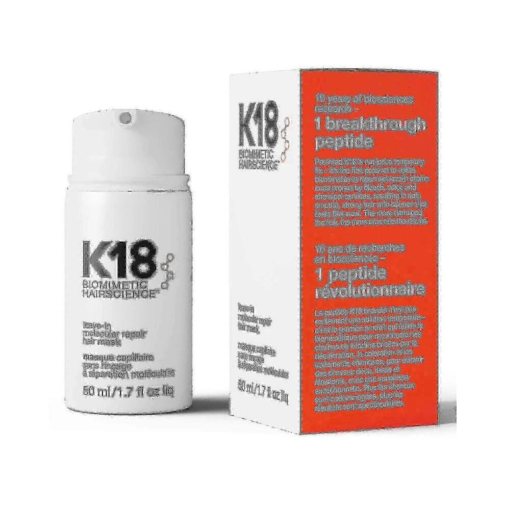 50ml K18 Leave-in Molecular Repair Hair Mask Damage Restore Soft Hair Deep Repair Keratin Scalp Treatment Hair Care