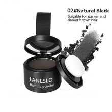 (Black) Waterproof Hair Line Filler Filling Powder Hairline Instant Cover Up Shadow