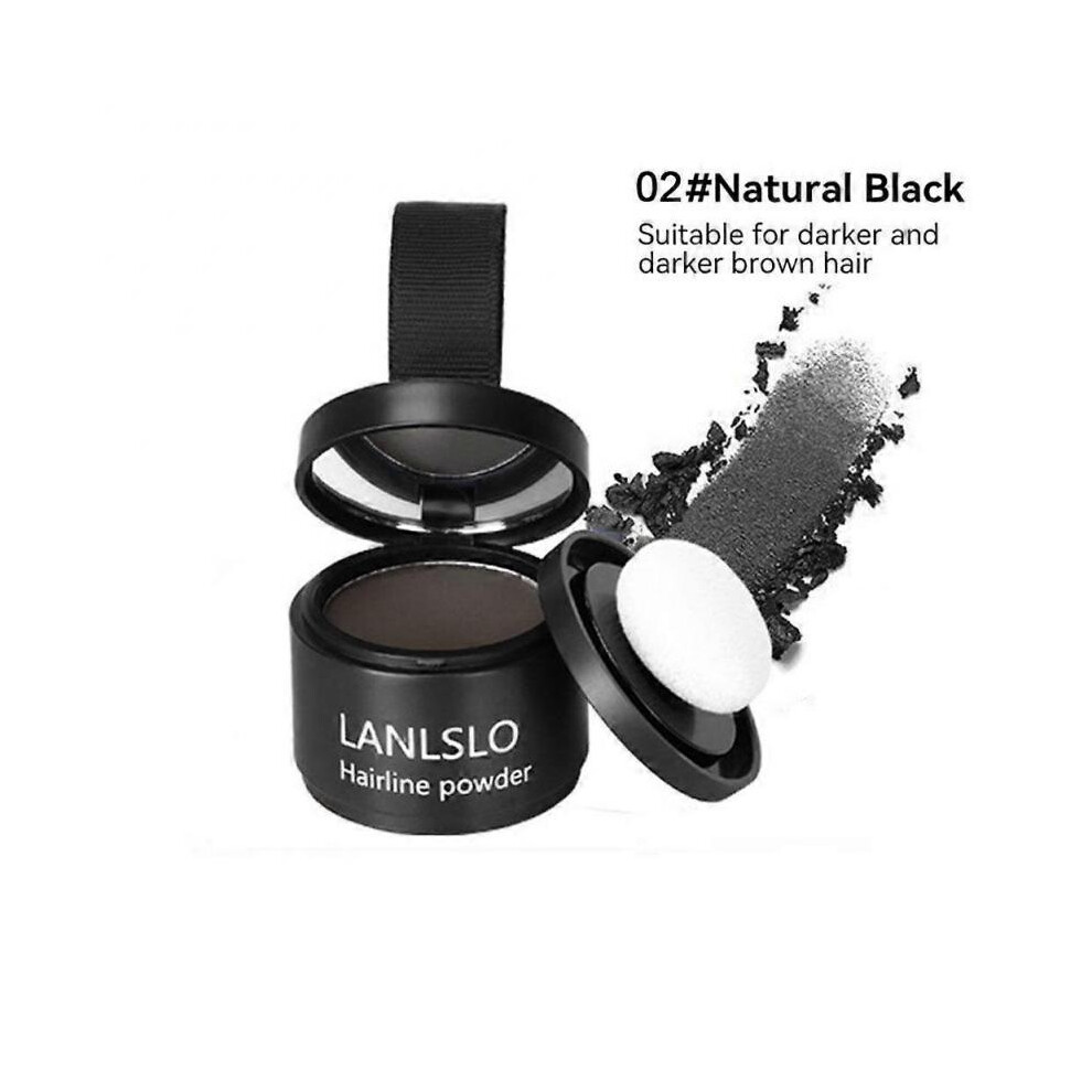 Black (Black) Waterproof Hair Line Filler Filling Powder Hairline Instant Cover Up Shadow