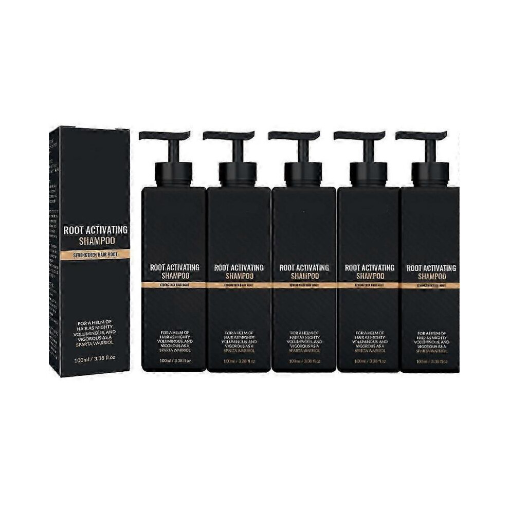 Black (5Pcs) 1/3/5X Spartan Shampoo, Spartan Root Activator Shampoo, Mane Root Activator Shampoo