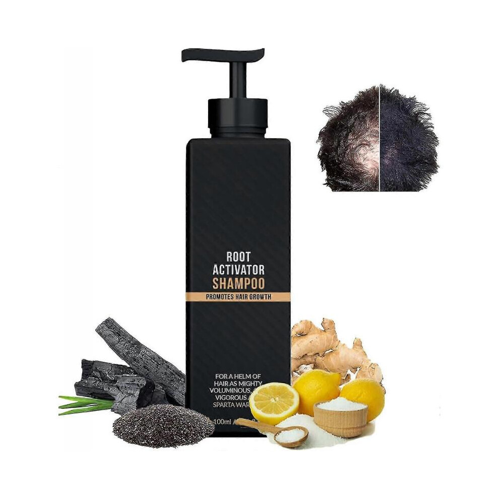(1pcs) Root Activator Shampoo, Mane Root Activator Shampoo, Shampoo Root Activator Promotes Hair Growth For Men Hair Thickening Shampoo - youanan
