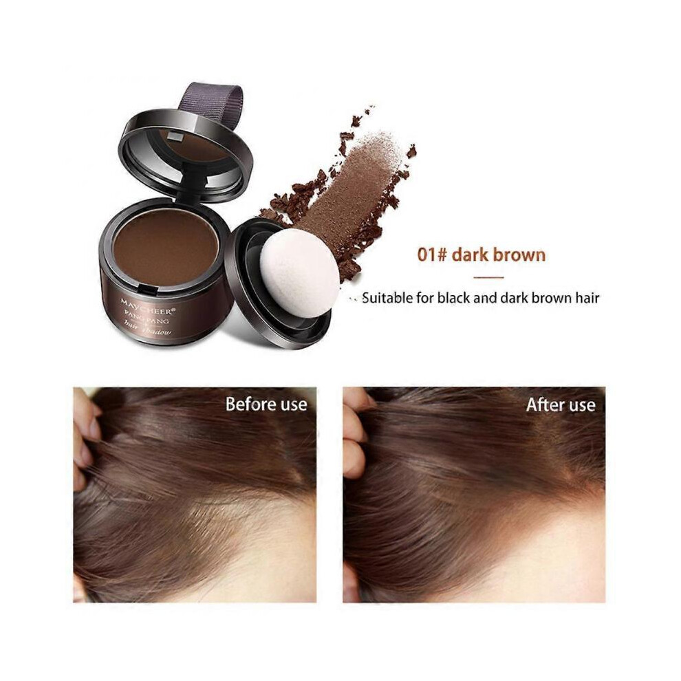 Dark/Brown ( Brown) Maycheer Pang Pang Hair Shadow, Maycheer Hairline Shadow Powder