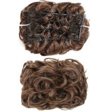 (5) Messy Rose Bun Hair Scrunchies Wig Easy To Wear Curly Hair Extension Bun