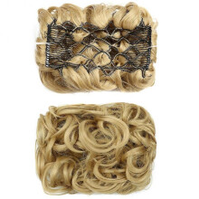 (8) Messy Rose Bun Hair Scrunchies Wig Easy To Wear Curly Hair Extension Bun