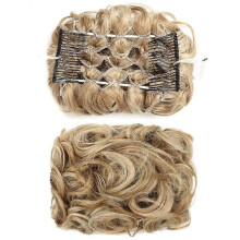 (27) Messy Rose Bun Hair Scrunchies Wig Easy To Wear Curly Hair Extension Bun