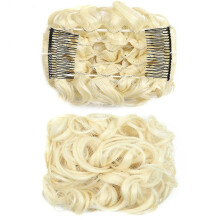 (18) Messy Rose Bun Hair Scrunchies Wig Easy To Wear Curly Hair Extension Bun