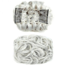 (20) Messy Rose Bun Hair Scrunchies Wig Easy To Wear Curly Hair Extension Bun