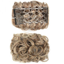 (6) Messy Rose Bun Hair Scrunchies Wig Easy To Wear Curly Hair Extension Bun