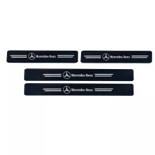 For Mercedes-Benz Car Door Plate Sill Scuff Anti Scratch Sticker Protector