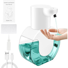 Automatic Soap Dispenser, USB Rechargeable Liquid Hand Soap Dispenser Pump 420ml/14.82OZ Touchless Dish Soap Dispenser Waterproof Electric Soap