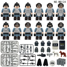 (comme sur la photo) M8124 Military Quick Reaction Force Action Figure Building Blocks pour enfants