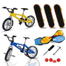 (comme sur la photo) Finger Scooter Vitality Board Bike Set Alloy Finger Bike