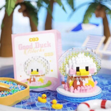 (Canard impuissant - 213 pièces) Blocs de micro-perçage pour animaux de la série Canard mignon, jouets