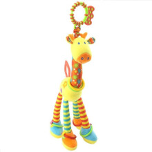 (jaune -35,5*12cm) Jouet de lit pour bébé avec clochette, girafe, jouet suspendu, jouet de siège auto,