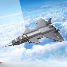 (comme sur la photo) Série militaire chinoise J-20 Stealth Fighter Building Blocks Toy Gift pour enfants