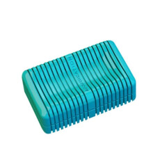 (bleu) Boîte à savon mécanique coulissante, jouets anti-stress, carte magnétique à poussée métallique,