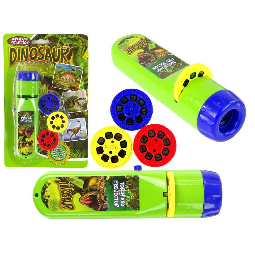 Lampe de poche projecteur Dino : 24 diapositives de plaisir préhistorique !