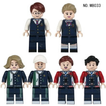 (comme sur la photo) 6 pièces uniformes scolaires garçons et filles uniformes scolaires poupées de dessin