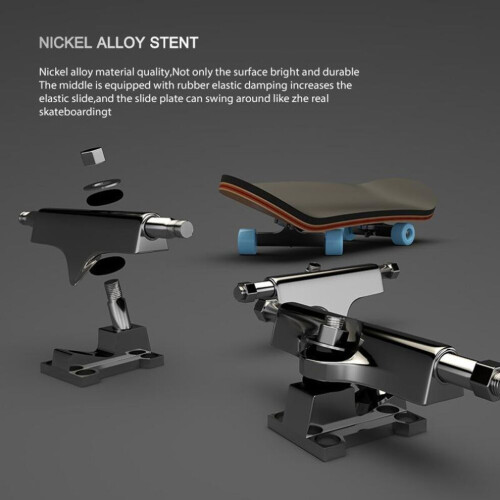(noir) Jouet de skateboard créatif en bois 1