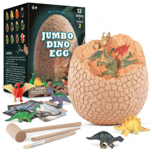 Jouets éducatifs : œufs de dinosaures géants, ensemble de fouilles archéologiques