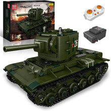 (comme sur la photo) Mould King 20026 Militaire Seconde Guerre mondiale Kv-2 Tank Jouets Blocs de construction