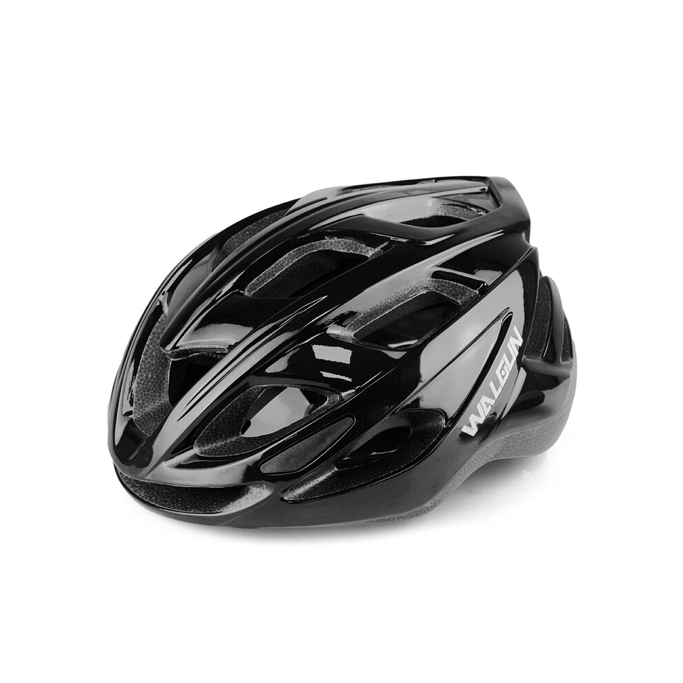 (L -57-62cm-Noir brillant)Casque de vélo adulte ultraléger casque de vélo casquette vtt pour homme hommes