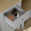 Vida Designs (Grey & Oak) Arlington 3 Drawer Dressing Table Mirror Stool Set 3