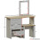 Vida Designs (Grey & Oak) Arlington 3 Drawer Dressing Table Mirror Stool Set 7