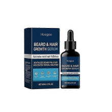 (2pcs) Hair & Beard Serum Spray, Beard Growth Promoting Serum, Hair Growth Serum, Anti-hair Loss Hair Serum with Rosemary oil and castor oil