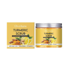 OceAura Turmeric Lemon Body Scrub Gentle Cleansing Body Moisturizing Exfoliating Scrub